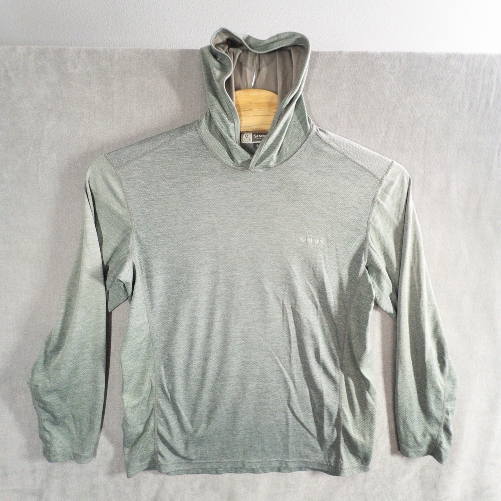 SIMMS Fishing Insect Shield Hoodie Mens L Outdoors Gorpcore Camping Boating Lake